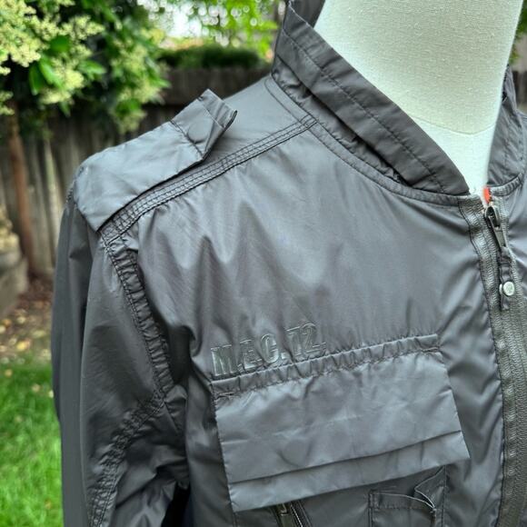 Marc Ecko Cut & Sew Deadly Threads Black Lightweight Boomer Jacket Men's Large - Picture 2 of 11